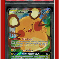 Unbroken Bonds 195a Full Art Dedenne GX 2020 Yellow A Alternate Art PSA 10