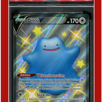 Shining Fates SV118 Full Art Ditto V PSA 10