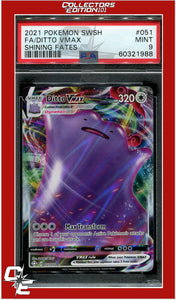 Shining Fates 051 Full Art Ditto Vmax PSA 9