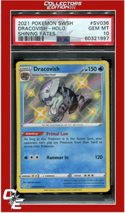 Shining Fates SV036 Dracovish Holo PSA 10