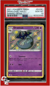 Shining Fates SV061 Drakloak Holo PSA 10