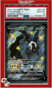 Shining Fates SV120 Full Art Dubwool V PSA 10