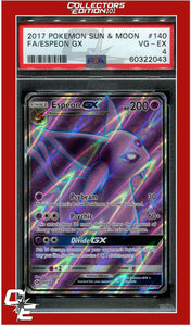 Sun & Moon 140 Full Art Espeon GX PSA 4