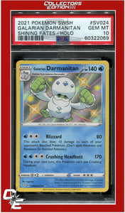 Shining Fates SV024 Galarian Darmanitan Holo PSA 10