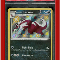 Shining Fates SV079 Galarian Linoone Holo PSA 10