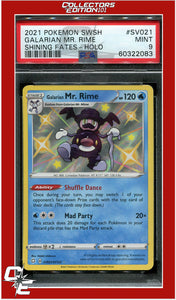 Shining Fates SV021 Galarian Mr. Rime Holo PSA 9