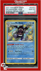 Shining Fates SV021 Galarian Mr. Rime Holo PSA 10