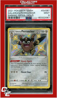 Shining Fates SV087 Galarian Perrserker Holo PSA 9
