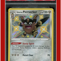 Shining Fates SV087 Galarian Perrserker Holo PSA 9