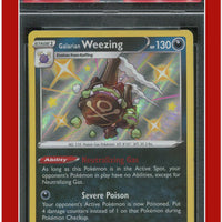 Shining Fates SV077 Galarian Weezing Holo PSA 10