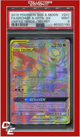 Unified Minds 247 Full Art Garchomp & Giratina GX Secret PSA 9
