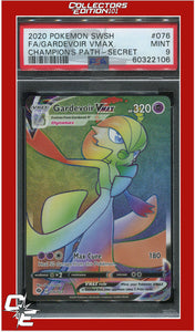 Champion's Path 076 Full Art Gardevoir Vmax Secret PSA 9