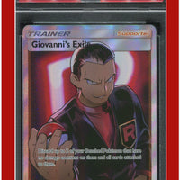 Hidden Fates 67 Full Art Giovanni's Exile PSA 10