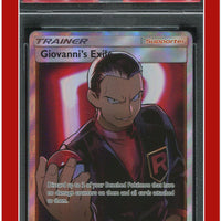 Hidden Fates 67 Full Art Giovanni's Exile PSA 9