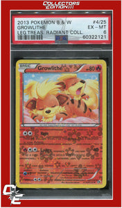 Legendary Treasures Radiant Collection 4/25 Growlithe PSA 6