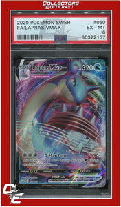 Sword & Shield 050 Full Art Lapras Vmax PSA 6