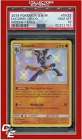 Hidden Fates SV22 Lucario Holo PSA 10
