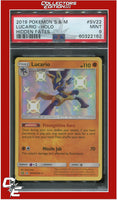 Hidden Fates SV22 Lucario Holo PSA 9
