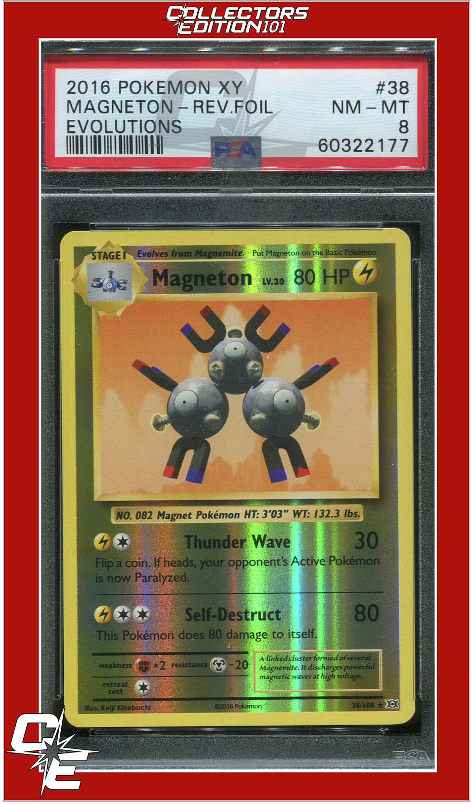 Evolutions 38 Magneton Reverse Foil PSA 8