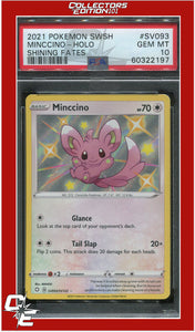 Shining Fates SV093 Minccino Holo PSA 10