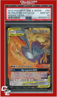 Hidden Fates 44 Moltres & Zapdos & Articuno GX PSA 10
