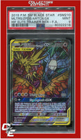 SM Black Star Promo SM210 Full Art Moltres & Zapdos & Articuno GX PSA 9
