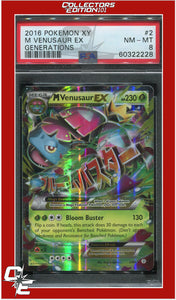 Generations 2 M Venusaur EX PSA 8