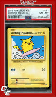 Evolutions 111 Surfing Pikachu PSA 8
