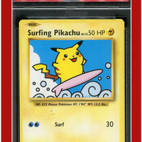 Evolutions 111 Surfing Pikachu PSA 8