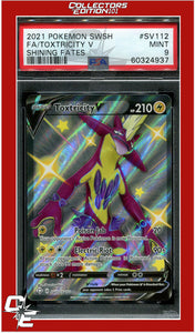 Shining Fates SV112 Full Art Toxtricity V PSA 9