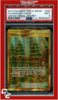 Unified Minds 256 Full Art Viridian Forest Secret PSA 9
