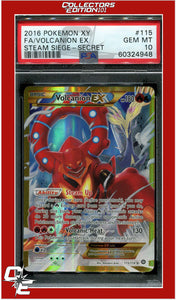 Steam Siege 115 Full Art Volcanion EX Secret PSA 10