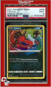 Shining Fates 046 Yveltal Amazing Rare PSA 9