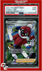 Shining Fates 065 Full Art Ball Guy PSA 9