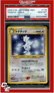 Japanese Neo 176 Togetic Holo PSA 10