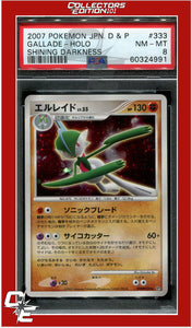 Japanese Diamond & Pearl Shining Darkness 333 Gallade Holo PSA 8