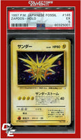 Japanese Fossil 145 Zapdos Holo PSA 5
