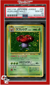 Japanese Jungle 45 Vileplume Holo PSA 10