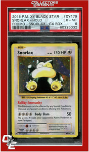 XY Black Star Promo XY179 Snorlax Holo PSA 6