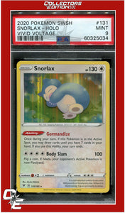 Vivid Voltage 131 Snorlax Holo PSA 9