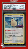 SWSH Black Star Promo 068 Snorlax Holo Prerelease PSA 8
