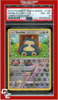 Unbroken Bonds 158 Snorlax Reverse Foil PSA 8
