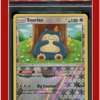 Unbroken Bonds 158 Snorlax Reverse Foil PSA 8