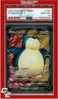 Sword & Shield 197 Full Art Snorlax V PSA 10
