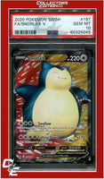 Sword & Shield 197 Full Art Snorlax V PSA 10
