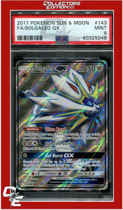 Sun & Moon 143 Full Art Solgaleo GX PSA 9