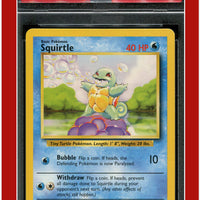 Base Set 63 Squirtle PSA 8