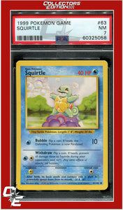 Base Set 63 Squirtle PSA 7