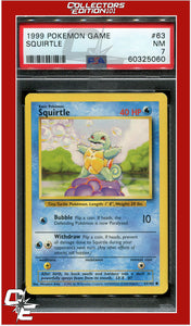 Base Set 63 Squirtle PSA 7