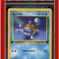 Team Rocket 68 Squirtle 1st Edition PSA 7